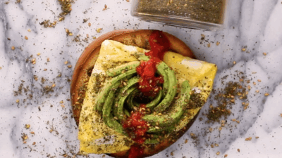 Avo toast bagel