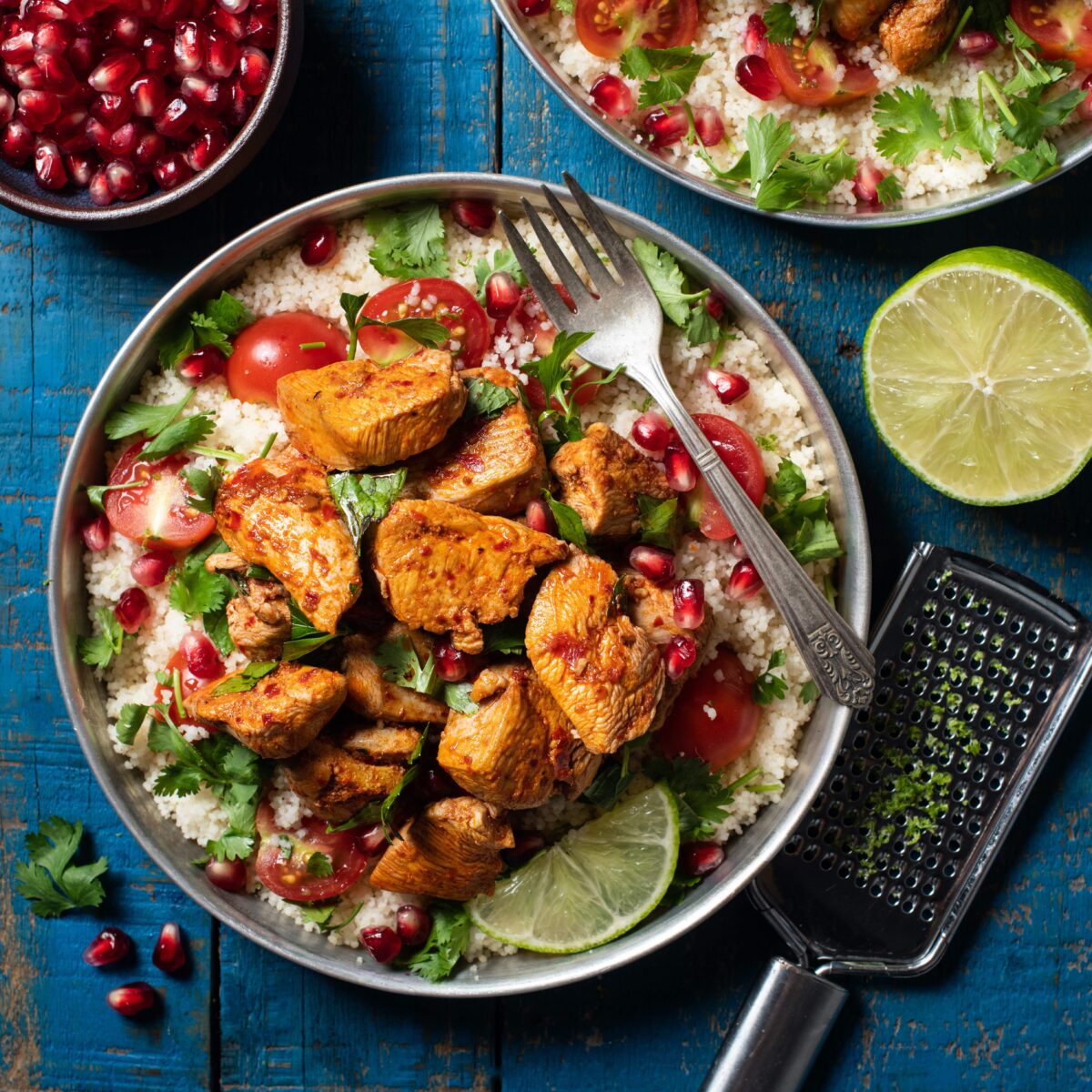 POMEGRANATE CHICKEN AND COUSCOUS SALAD1