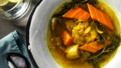 vegan chicken soup 1