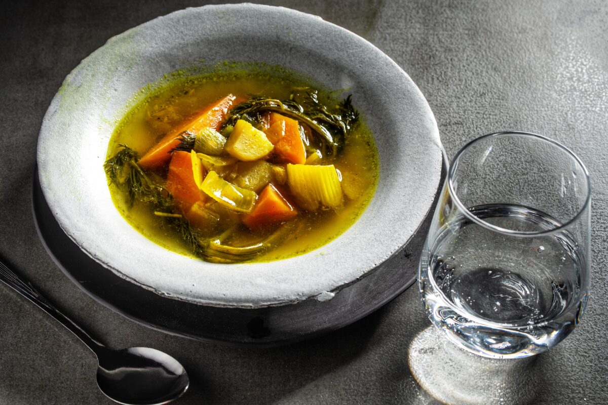 vegan chicken soup