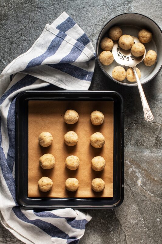 vegan matzo balls baked