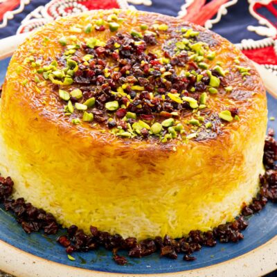 Vegetarian Tahchin Persian Rice