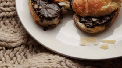Chocolate Parmesan Croissant Panini