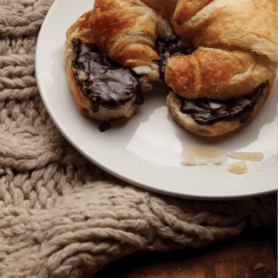 Chocolate Parmesan Croissant Panini