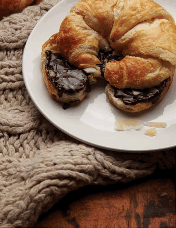 Chocolate Parmesan Croissant Panini