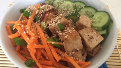 Baked Tofu Lunch Bowl