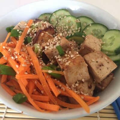 Baked Tofu Lunch Bowl