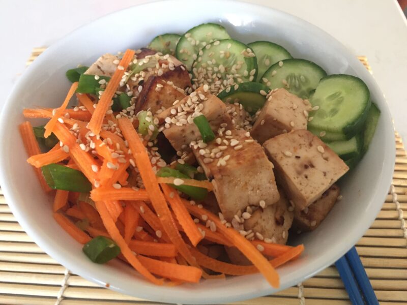 Baked Tofu Lunch Bowl