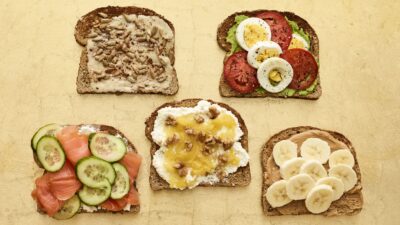 breakfast toast 5 ways