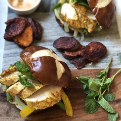 Dini Klein Moroccan Chicken Sandwiches