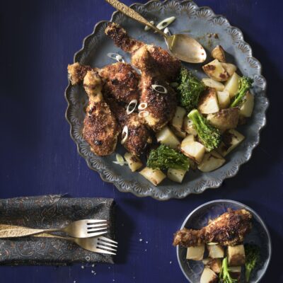 General Tso Chicken Legs Sheet Pan