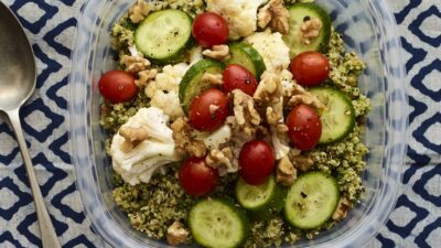green quinoa bowl