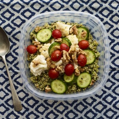 green quinoa bowl