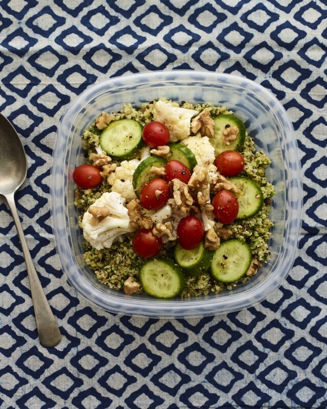 green quinoa bowl
