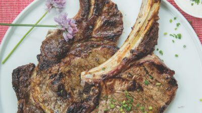Grilled Rib Eye with Reverse Sear