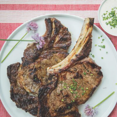 Grilled Rib Eye with Reverse Sear