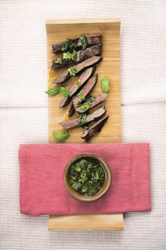 Hanger Steak with Chimichurri