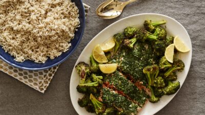 Herby Salmon and Rice