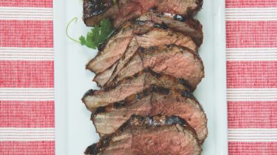 London Broil with Bourbon marinade