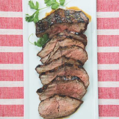 London Broil with Bourbon marinade