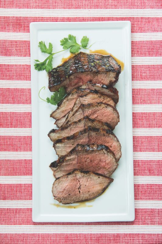 London Broil with Bourbon marinade