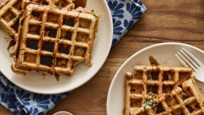Savory Kale Waffles