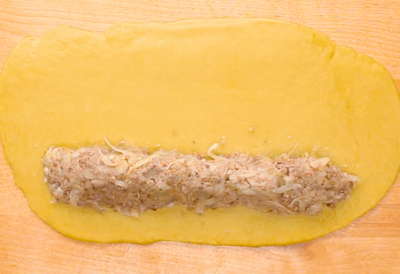 Kasha Knish Step 1