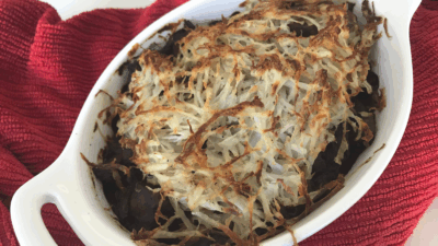 Beef Pie with Potato Latke Crust