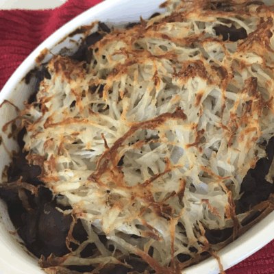 Beef Pie with Potato Latke Crust