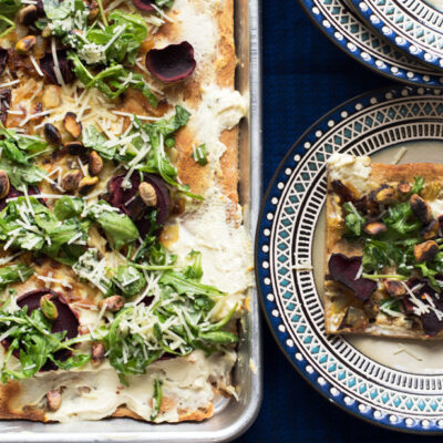 beet and goat cheese pizza