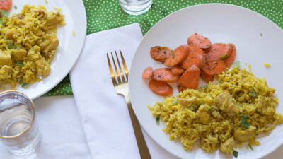 chicken and yellow rice