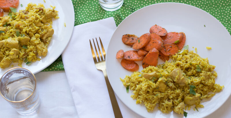 chicken and yellow rice