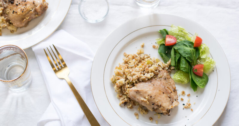chicken with wheatberries