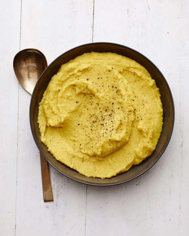 creamy curried polenta