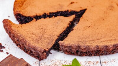 Healhty Mexican chocolate pie