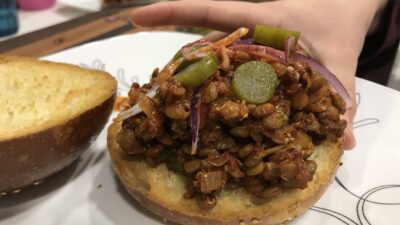 Lentil sloppy joe