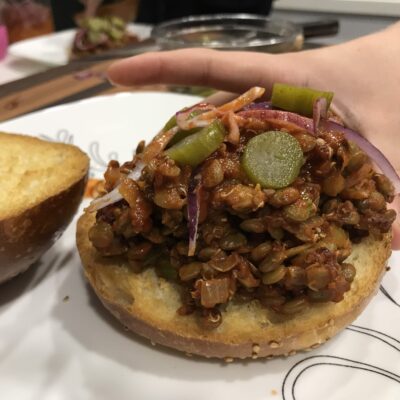 Lentil sloppy joe