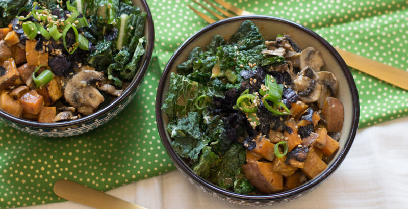 miso mushroom bowl