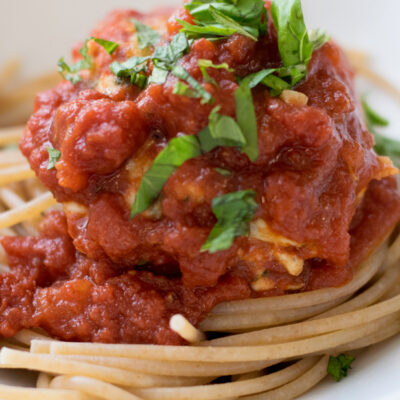 one pot spaghetti with super meatballs
