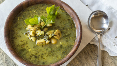 pesto chicken soup