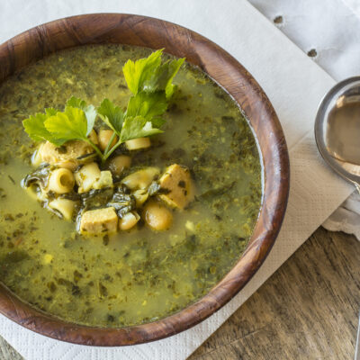 pesto chicken soup