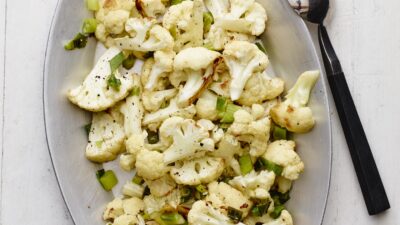 Scallion Mint Roasted Cauliflower long