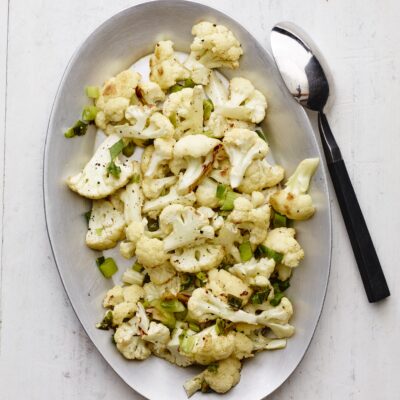 Scallion Mint Roasted Cauliflower long