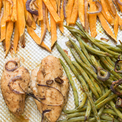 sheet pan chicken dinner