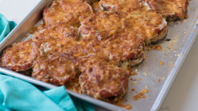sheet pan eggplant parm