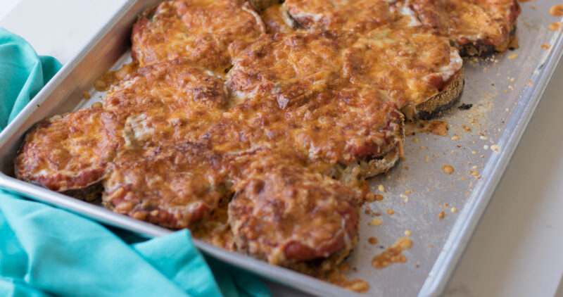 sheet pan eggplant parm
