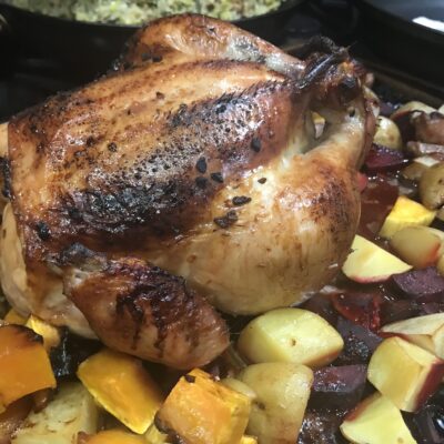 Sheet Pan Honey Roast Chicken
