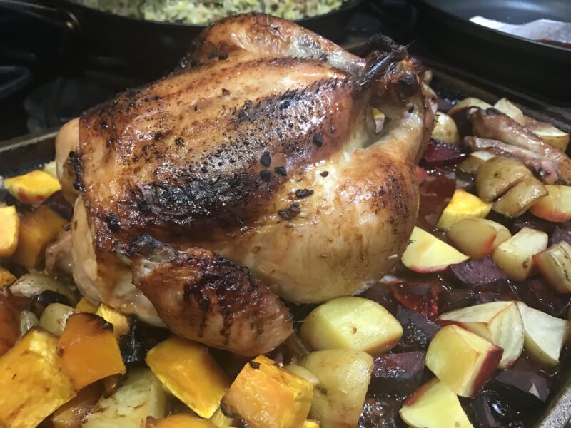 Sheet Pan Honey Roast Chicken
