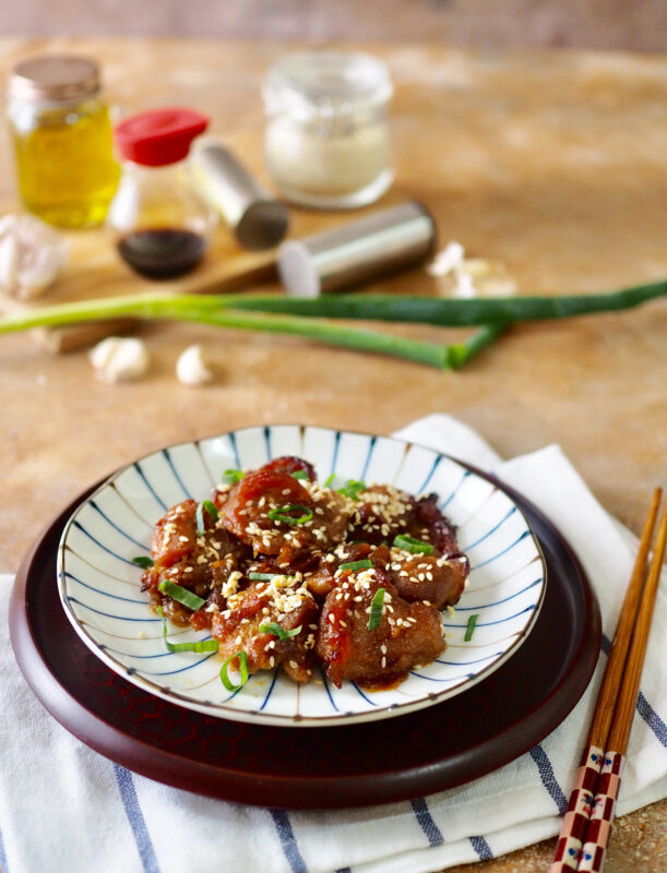 Soy Chicken Thighs with Zucchini and Rice