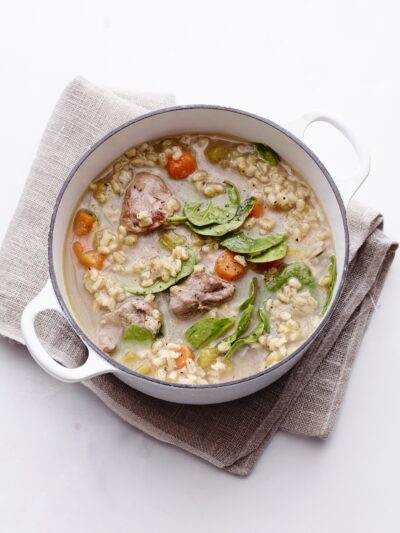 spring lamb and barley stew